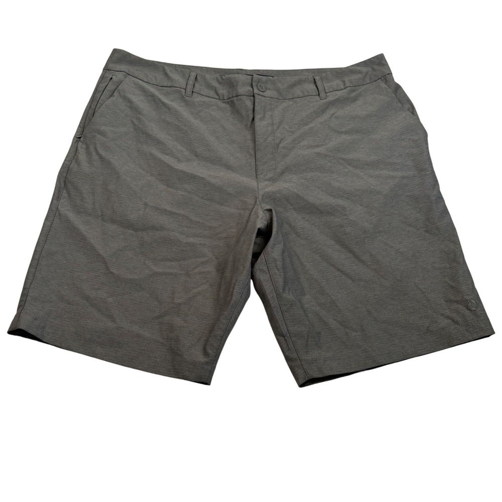 Hang Ten Mens Grey Hybrid Walk Shorts Size 40 Performance Stretch Textured